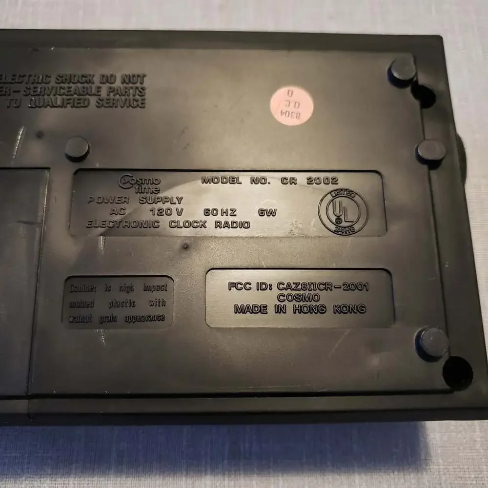 VTG Cosmo AM-FM LED Digital Clock Radio (Model CR 2002)